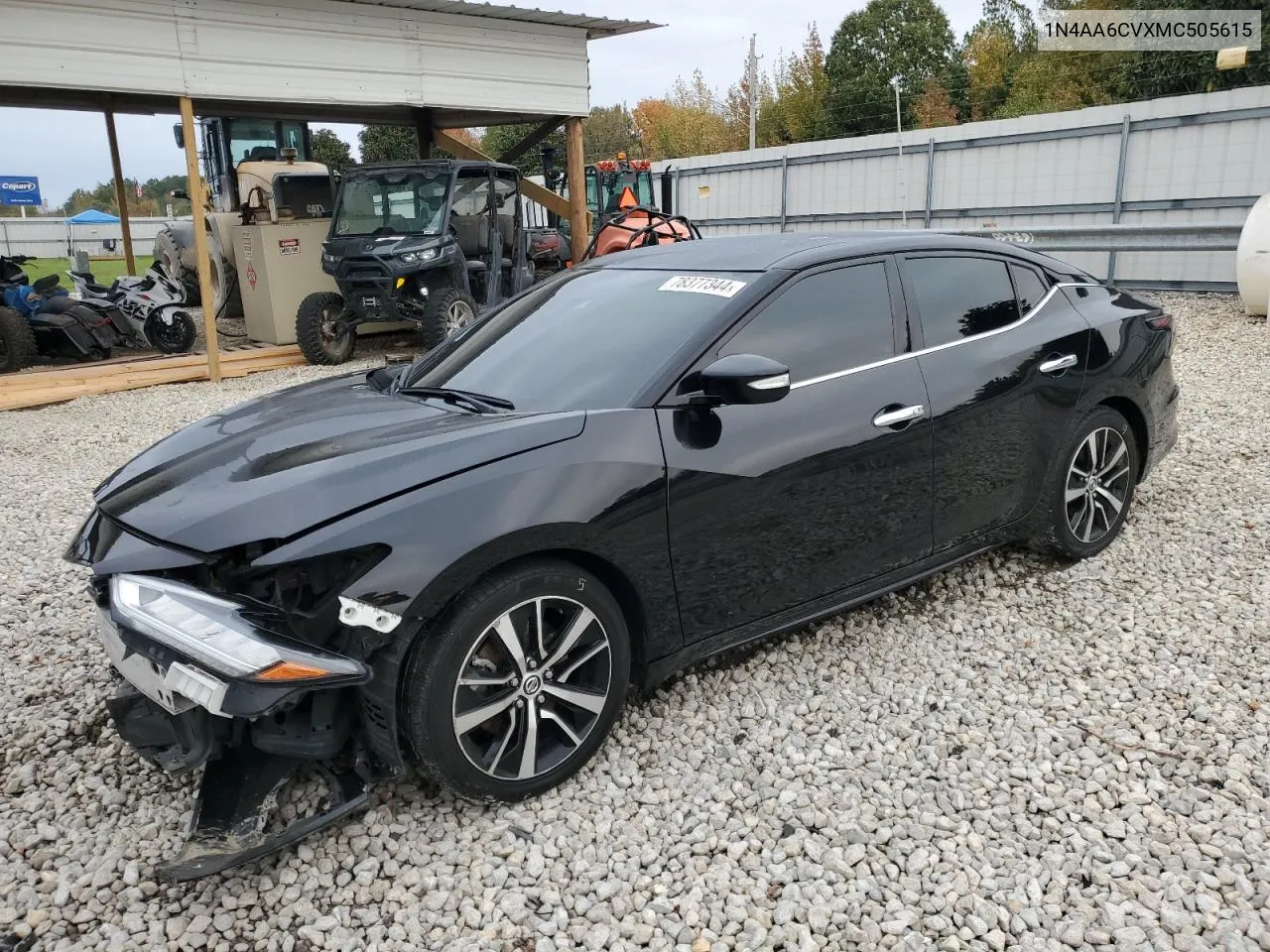 2021 Nissan Maxima Sv VIN: 1N4AA6CVXMC505615 Lot: 78377344