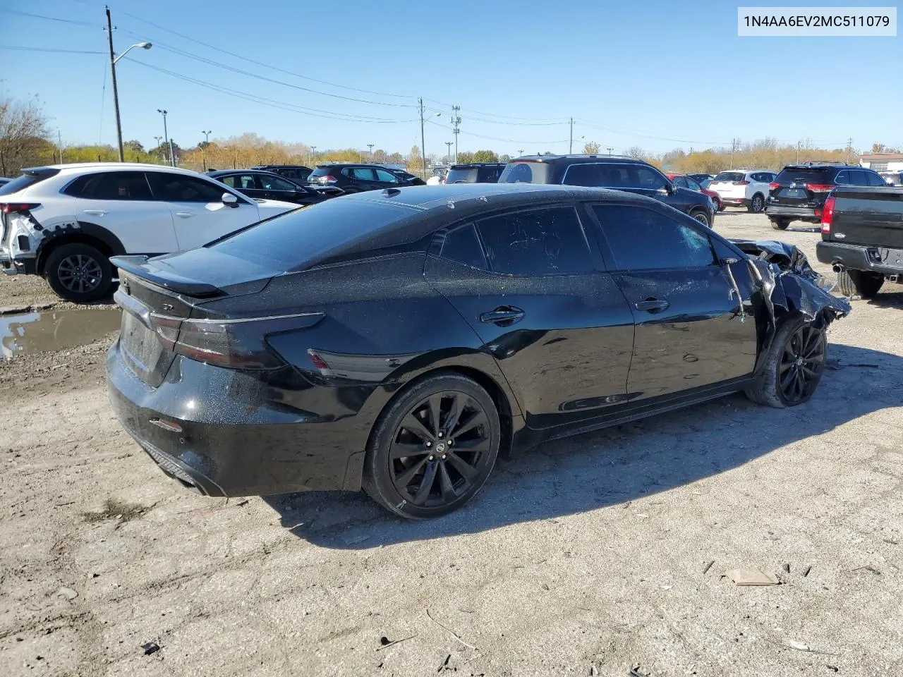 2021 Nissan Maxima Sr VIN: 1N4AA6EV2MC511079 Lot: 78726324