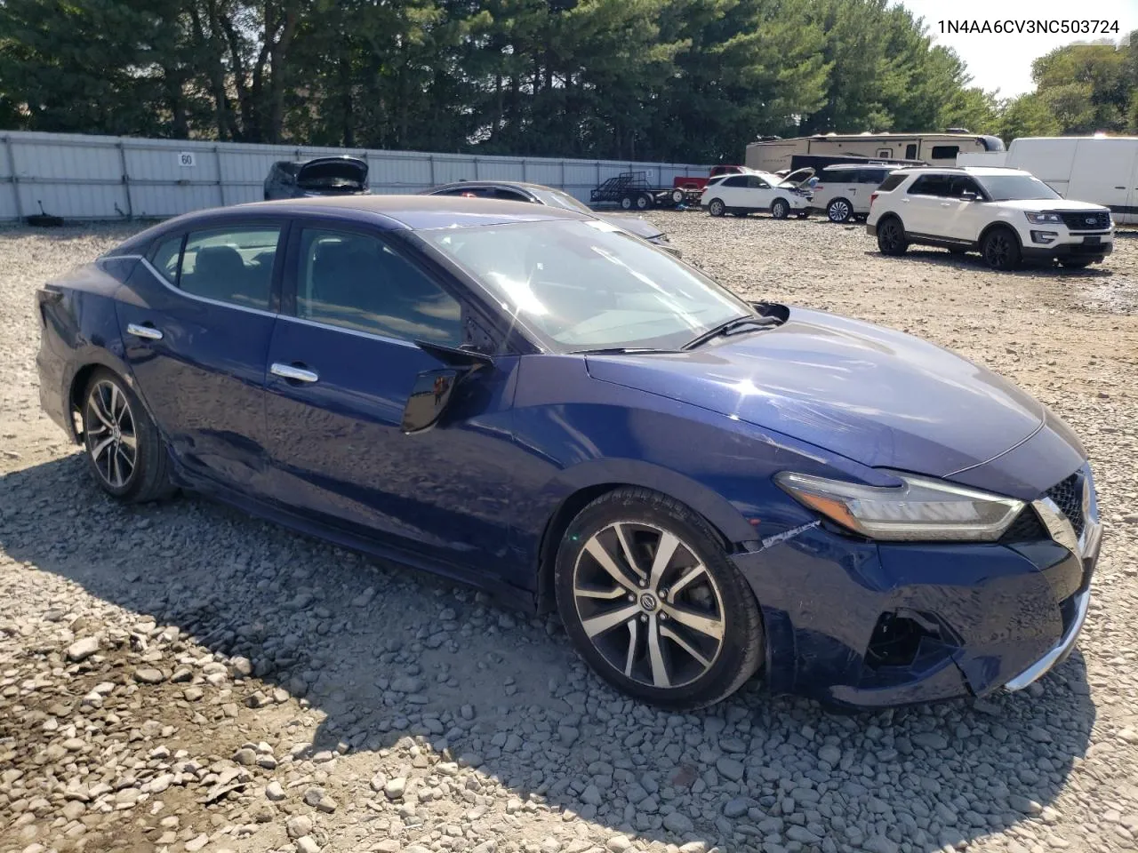 2022 Nissan Maxima Sv VIN: 1N4AA6CV3NC503724 Lot: 68524304