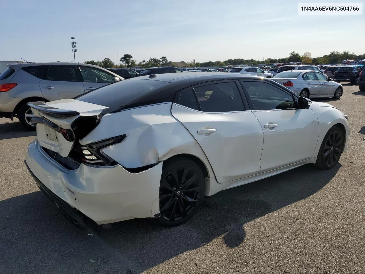 2022 Nissan Maxima Sr VIN: 1N4AA6EV6NC504766 Lot: 71056834