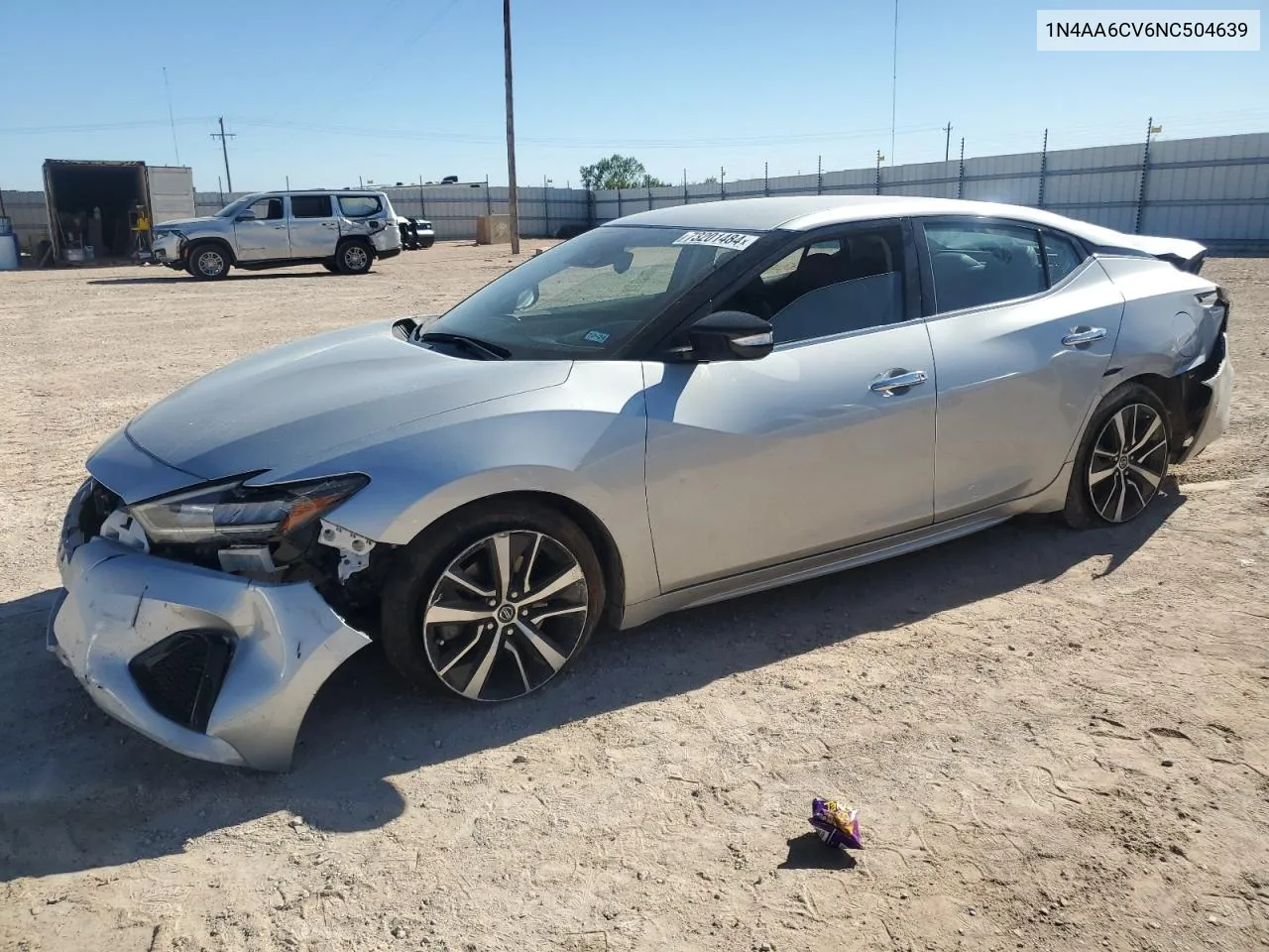 2022 Nissan Maxima Sv VIN: 1N4AA6CV6NC504639 Lot: 73201484