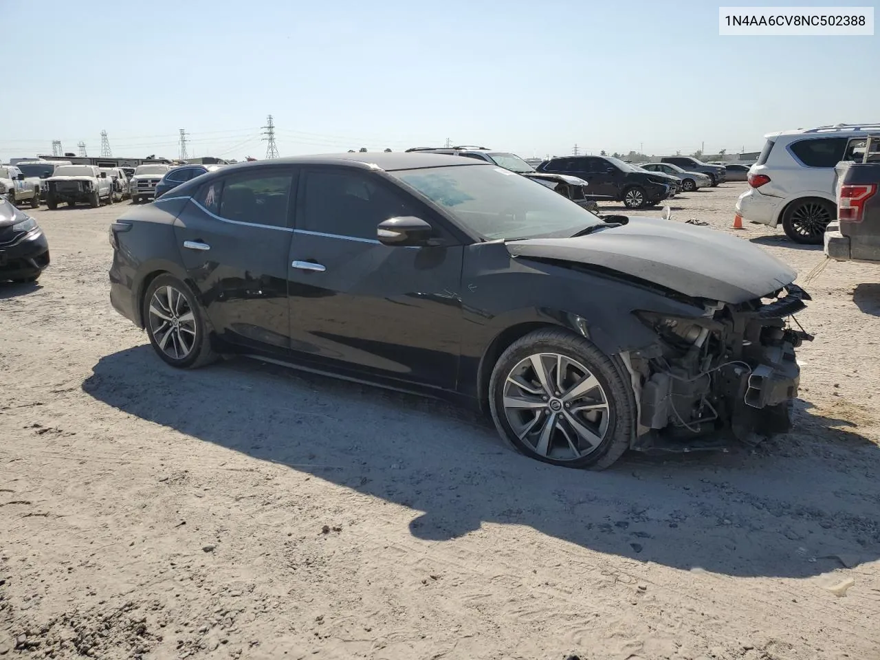 2022 Nissan Maxima Sv VIN: 1N4AA6CV8NC502388 Lot: 74883464