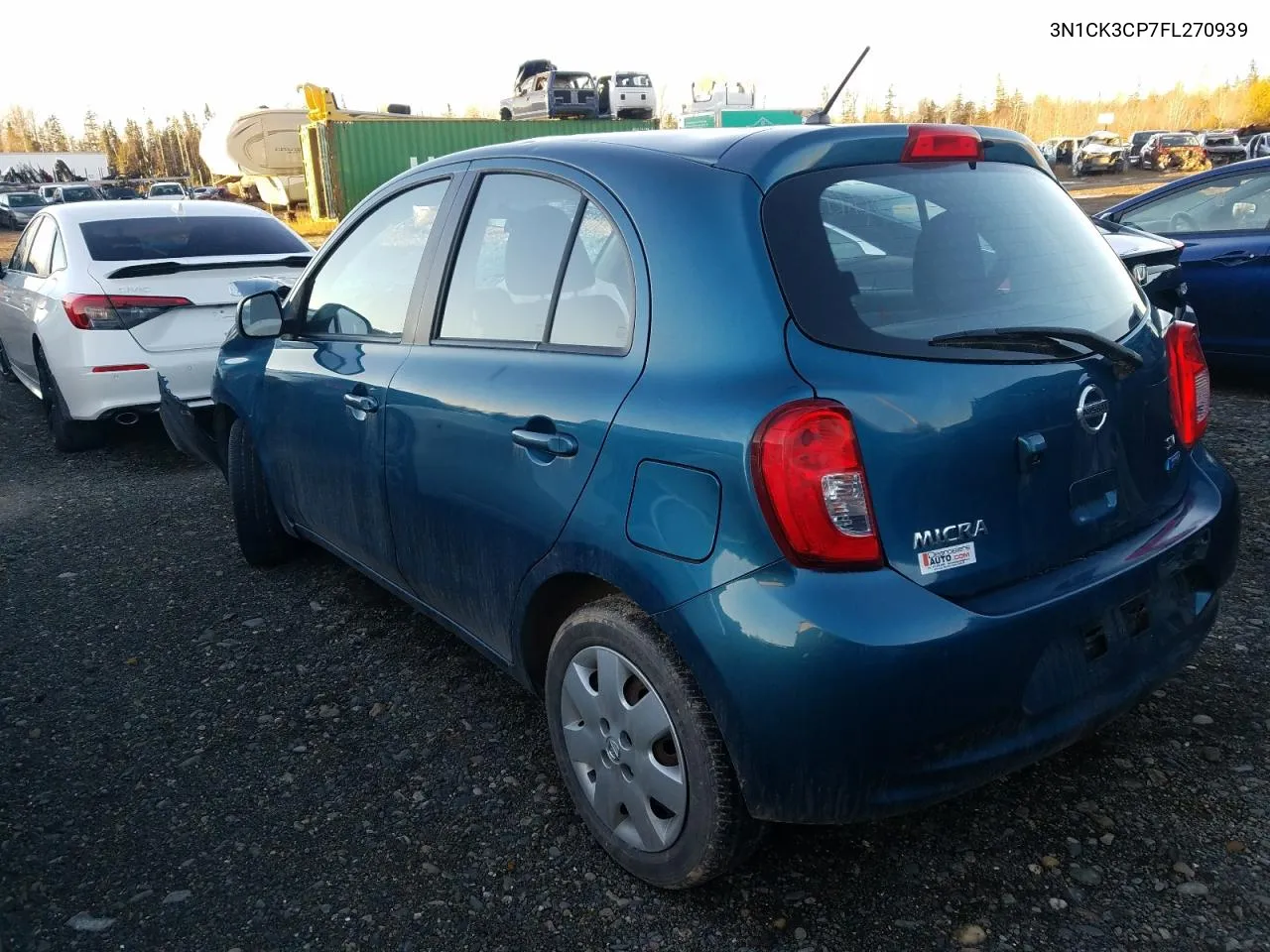 2015 Nissan Micra VIN: 3N1CK3CP7FL270939 Lot: 78896374