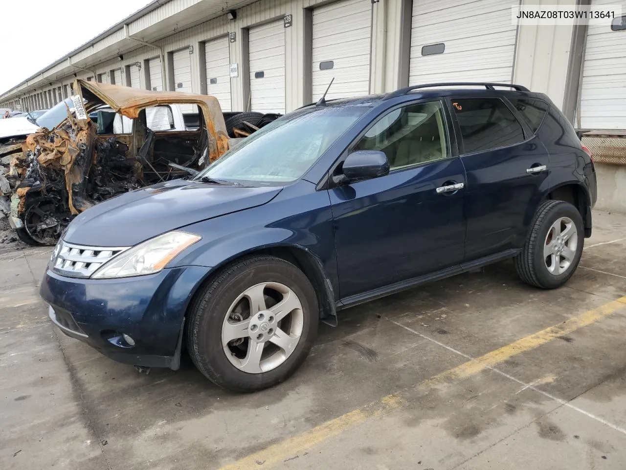 2003 Nissan Murano Sl VIN: JN8AZ08T03W113641 Lot: 71799404