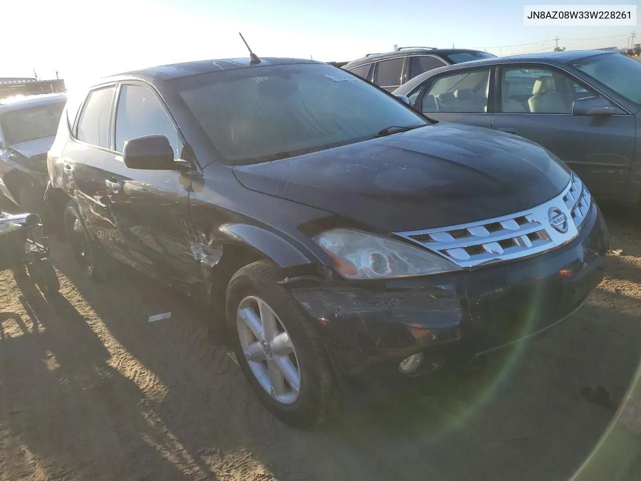 2003 Nissan Murano Sl VIN: JN8AZ08W33W228261 Lot: 72967364