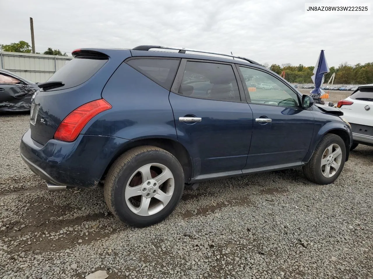 2003 Nissan Murano Sl VIN: JN8AZ08W33W222525 Lot: 73418414