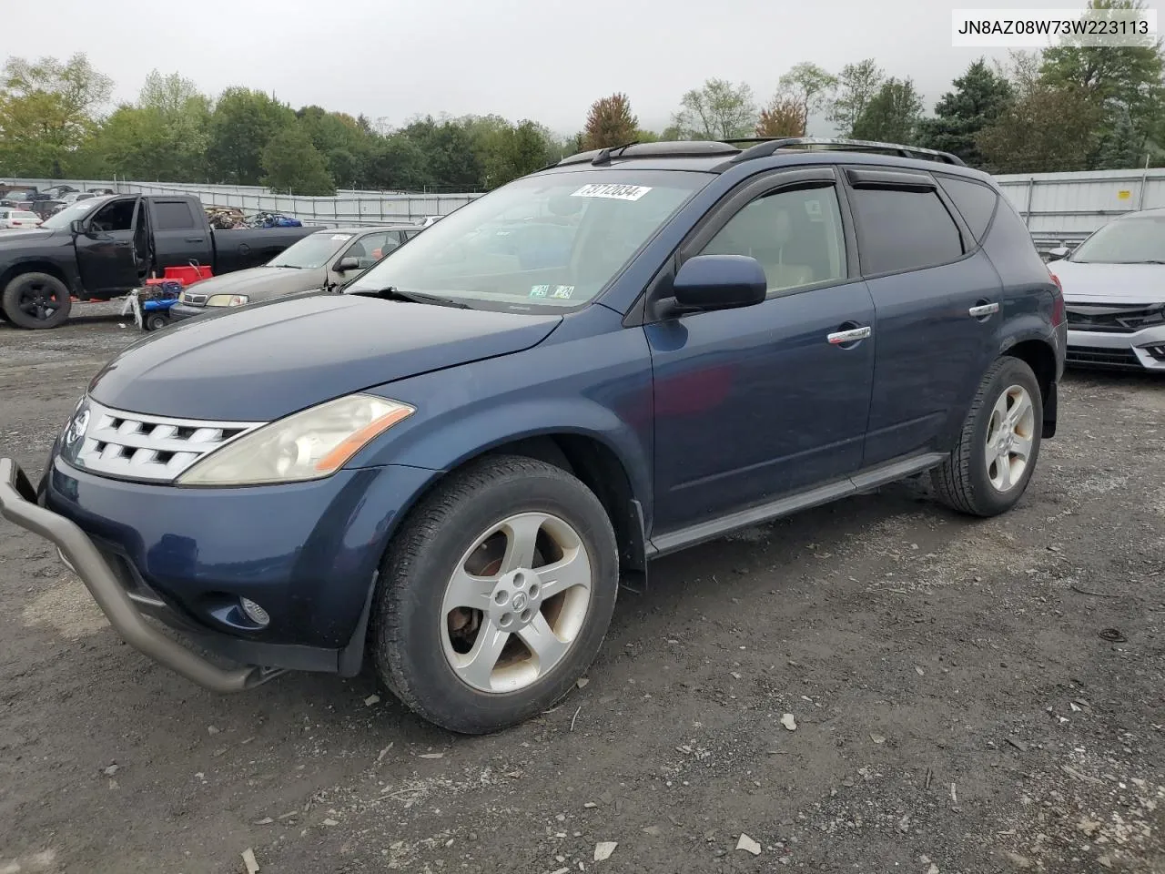 2003 Nissan Murano Sl VIN: JN8AZ08W73W223113 Lot: 73712034