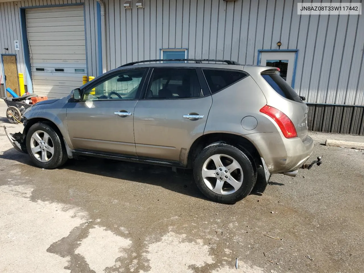 2003 Nissan Murano Sl VIN: JN8AZ08T33W117442 Lot: 74665824