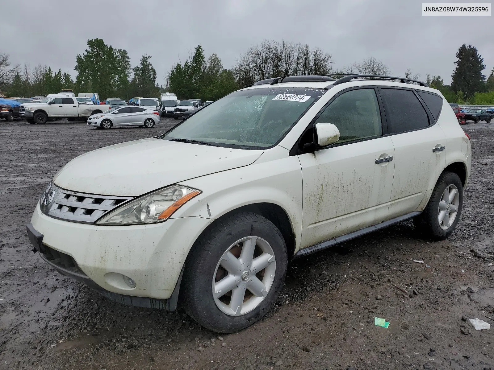 2004 Nissan Murano Sl VIN: JN8AZ08W74W325996 Lot: 52564274