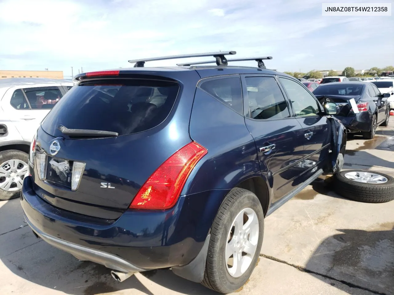 2004 Nissan Murano Sl VIN: JN8AZ08T54W212358 Lot: 62506534