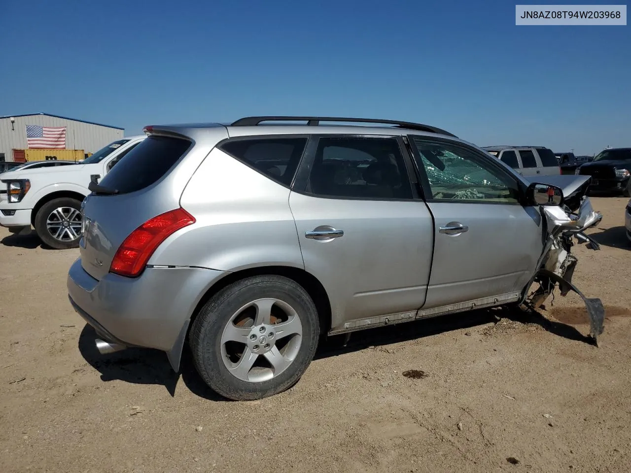 2004 Nissan Murano Sl VIN: JN8AZ08T94W203968 Lot: 65664544