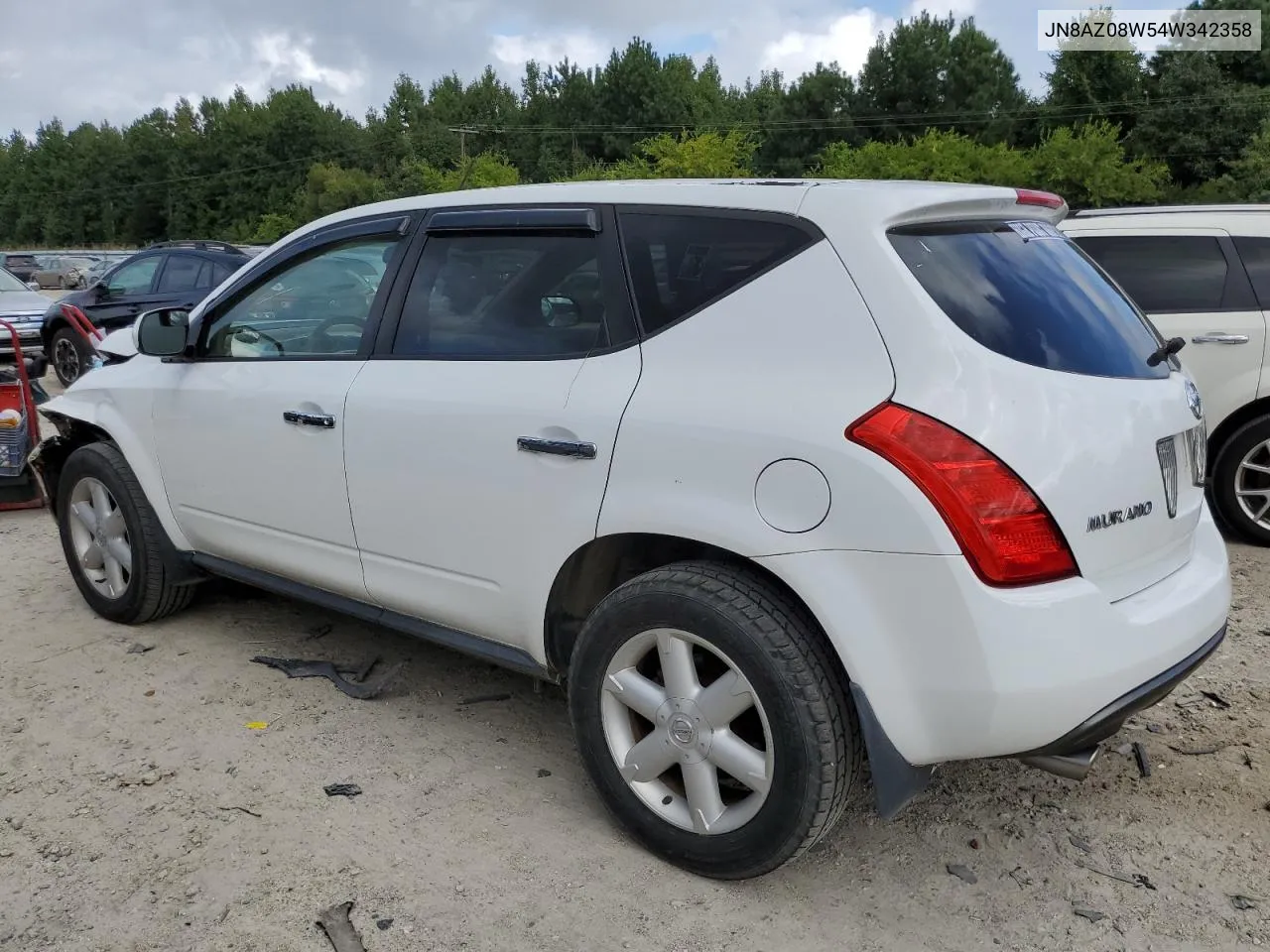 JN8AZ08W54W342358 2004 Nissan Murano Sl