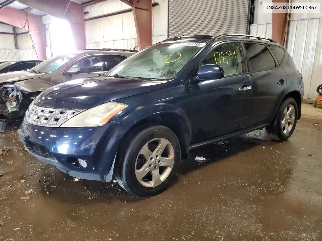 2004 Nissan Murano Sl VIN: JN8AZ08T14W200367 Lot: 71530554