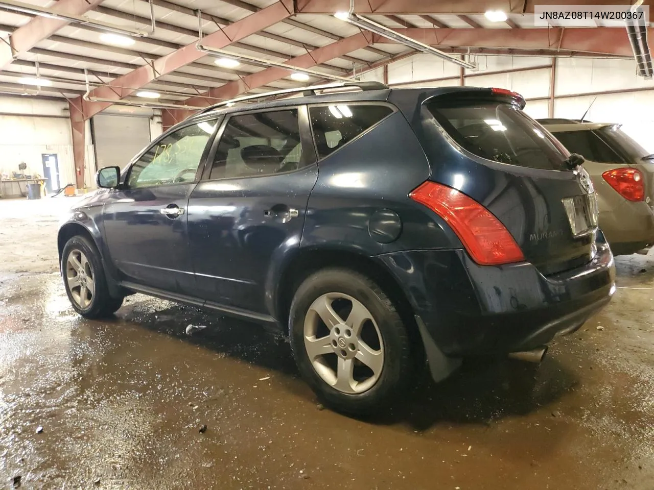 2004 Nissan Murano Sl VIN: JN8AZ08T14W200367 Lot: 71530554