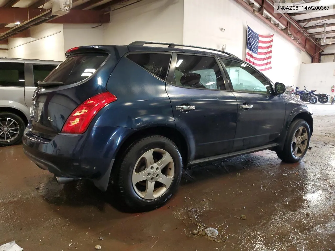 2004 Nissan Murano Sl VIN: JN8AZ08T14W200367 Lot: 71530554