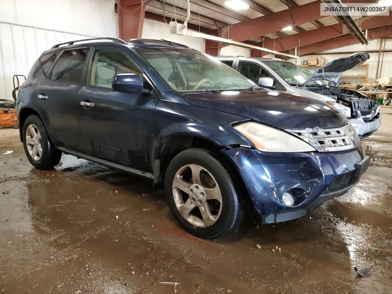 2004 Nissan Murano Sl VIN: JN8AZ08T14W200367 Lot: 71530554