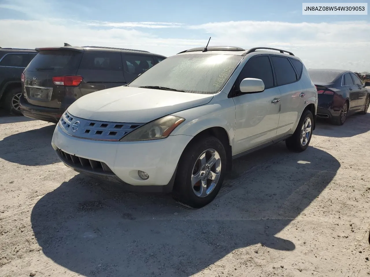 2004 Nissan Murano Sl VIN: JN8AZ08W54W309053 Lot: 74856154