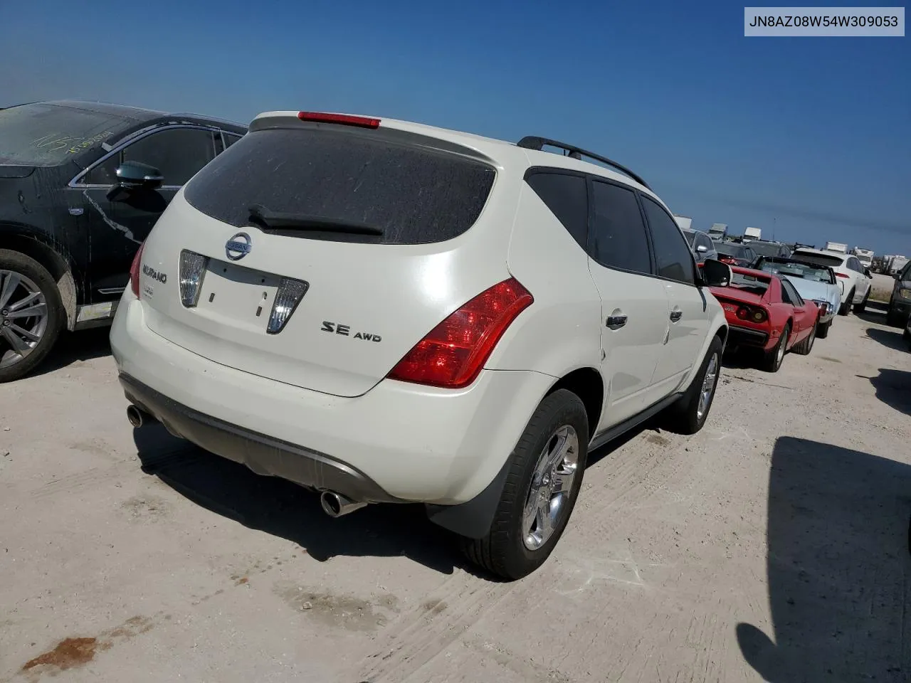 2004 Nissan Murano Sl VIN: JN8AZ08W54W309053 Lot: 74856154