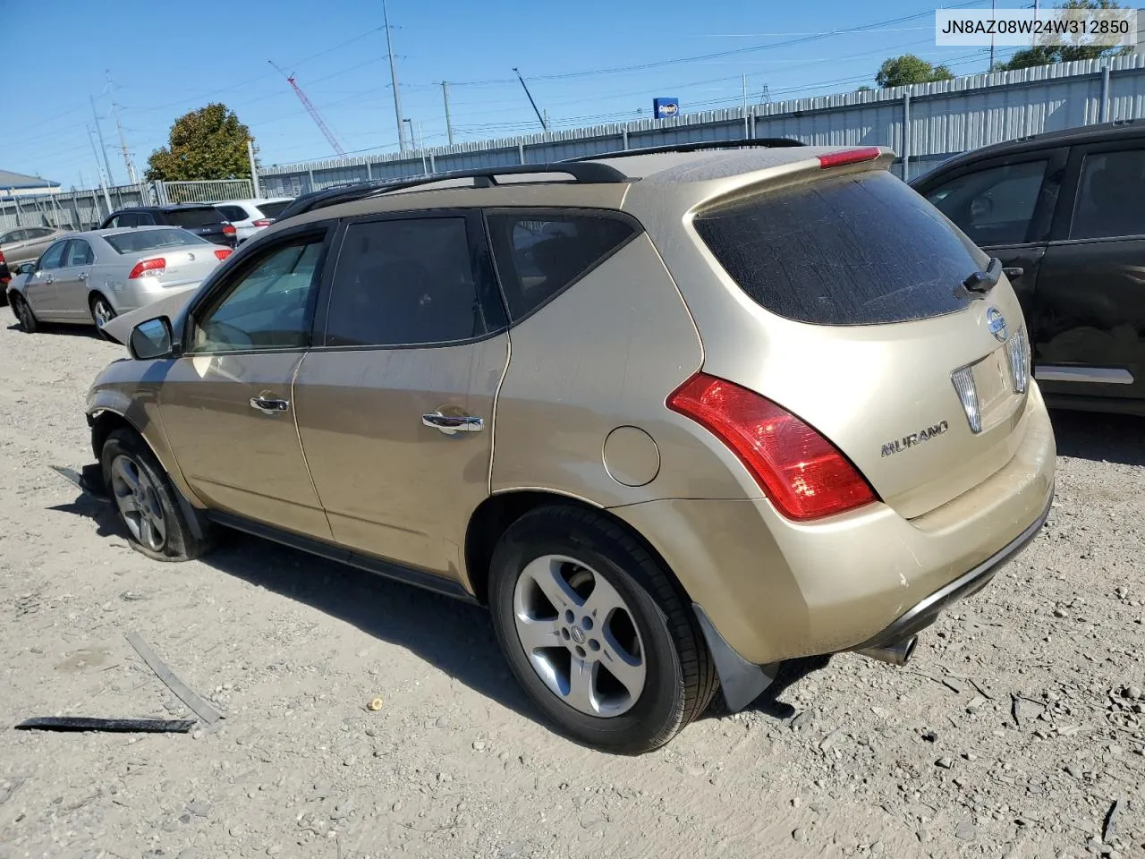 JN8AZ08W24W312850 2004 Nissan Murano Sl