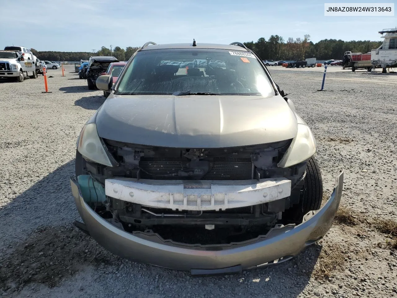 2004 Nissan Murano Sl VIN: JN8AZ08W24W313643 Lot: 78888344