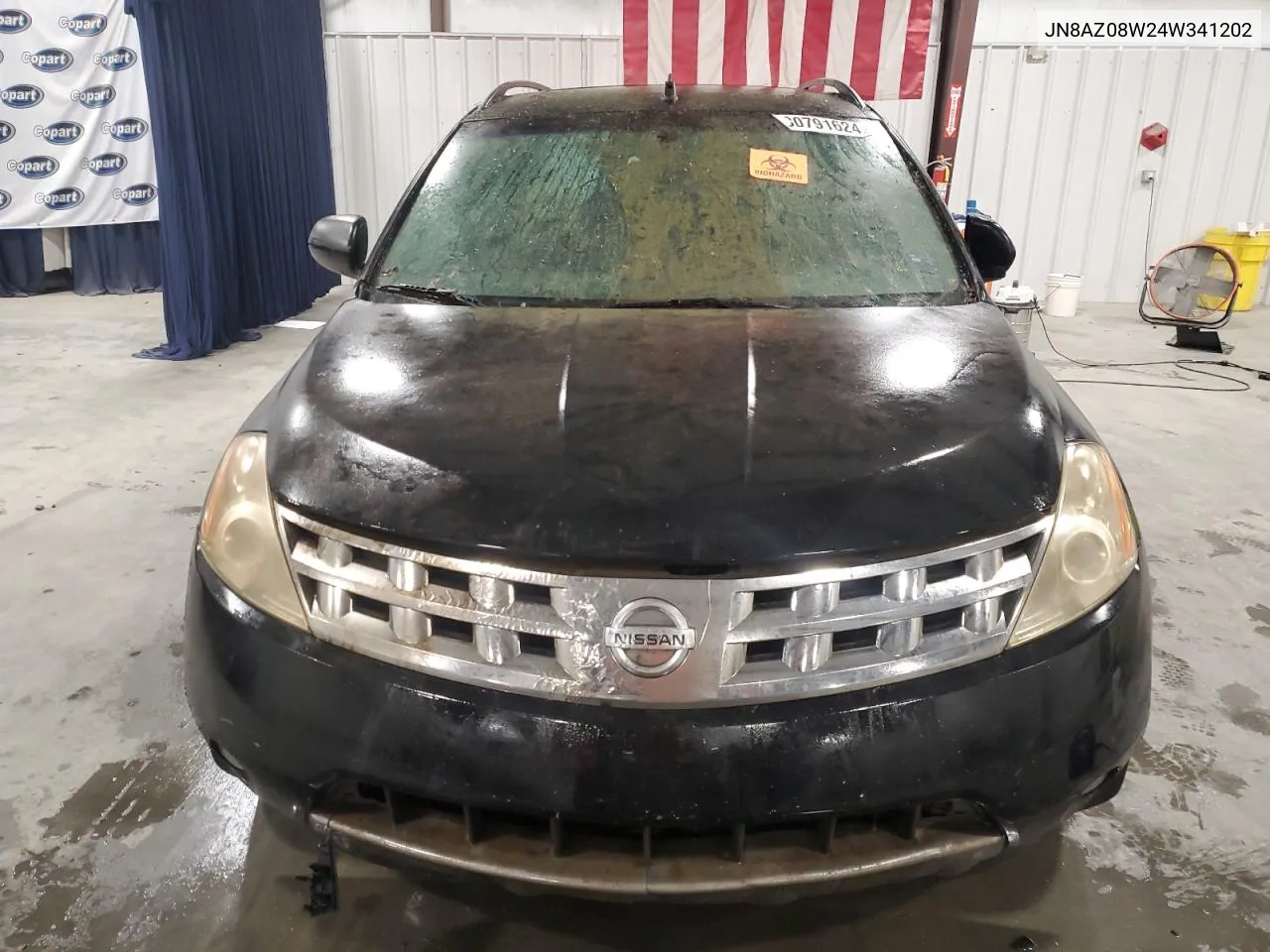 2004 Nissan Murano Sl VIN: JN8AZ08W24W341202 Lot: 80791624