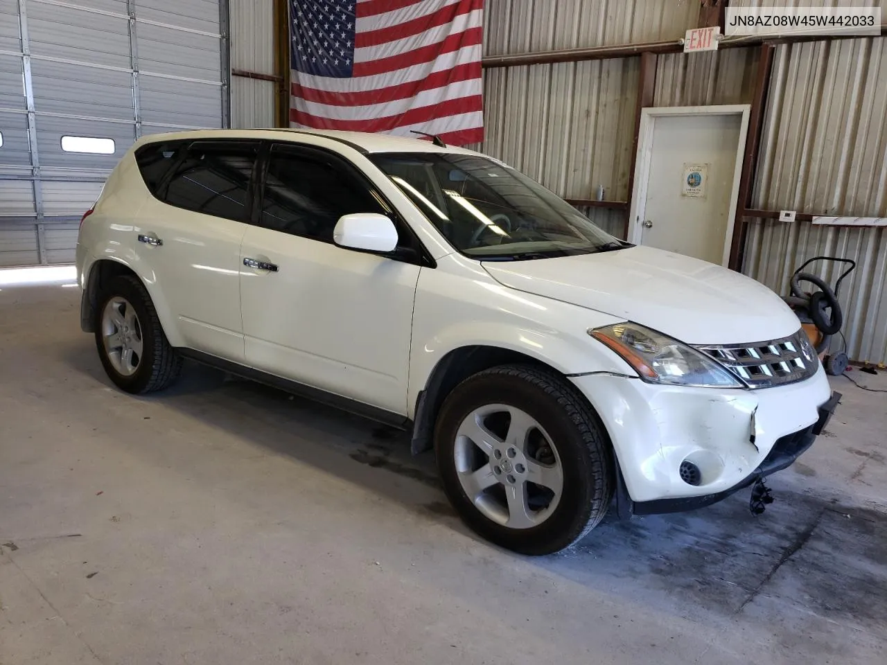 2005 Nissan Murano Sl VIN: JN8AZ08W45W442033 Lot: 60627074