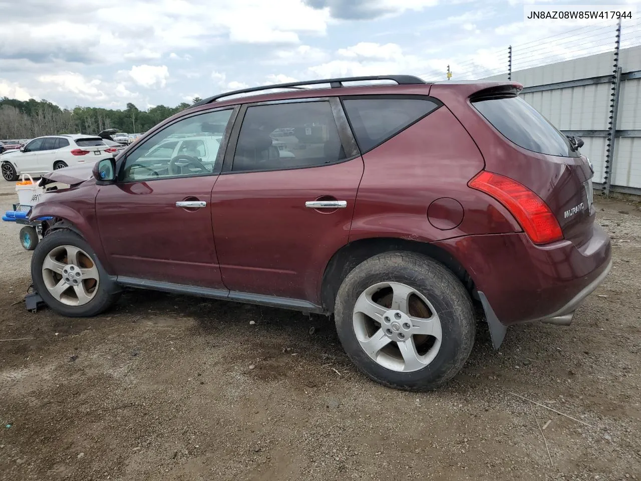 2005 Nissan Murano Sl VIN: JN8AZ08W85W417944 Lot: 66903534