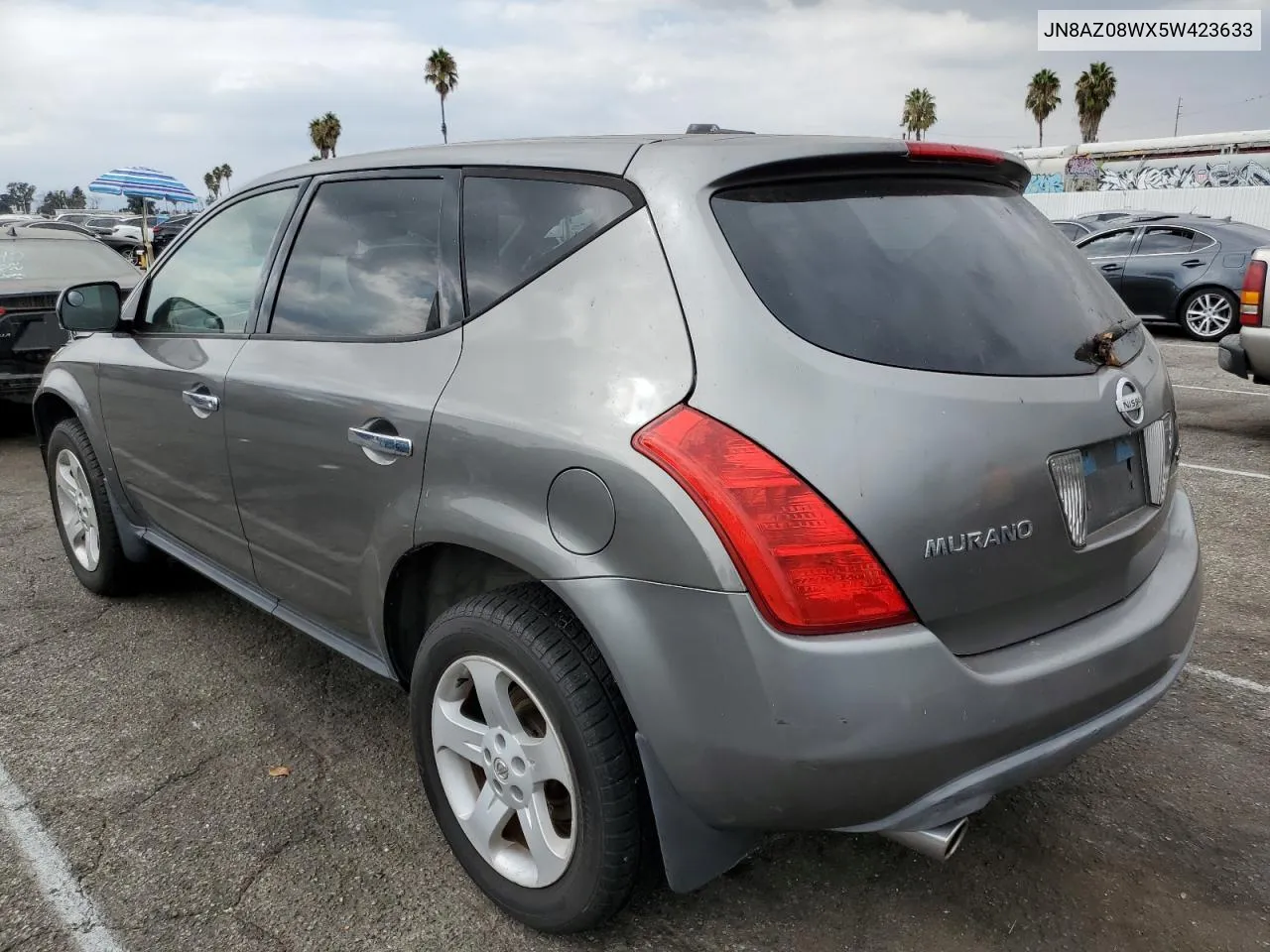 2005 Nissan Murano Sl VIN: JN8AZ08WX5W423633 Lot: 71242864