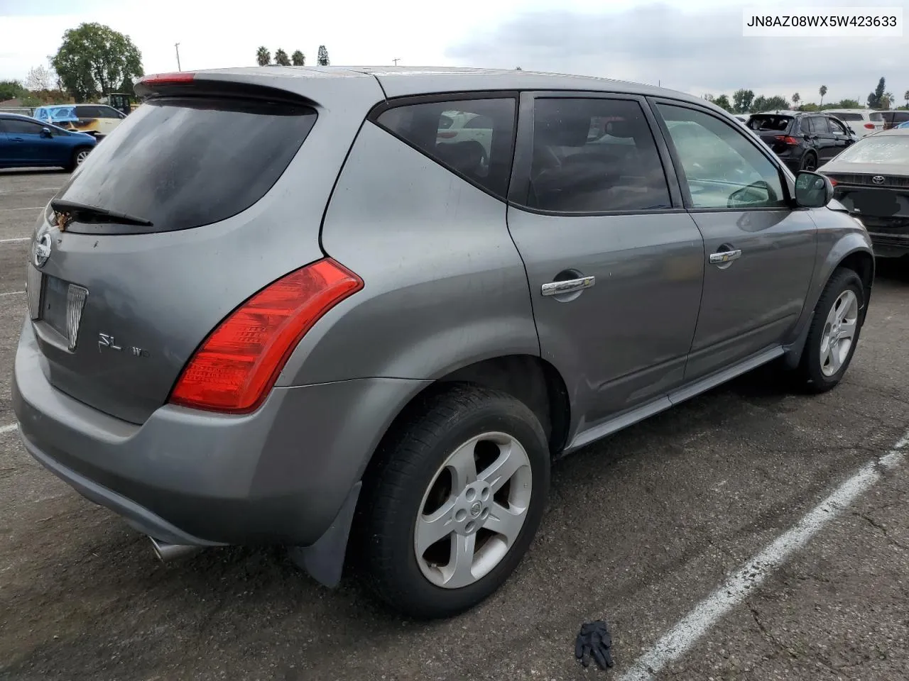 2005 Nissan Murano Sl VIN: JN8AZ08WX5W423633 Lot: 71242864