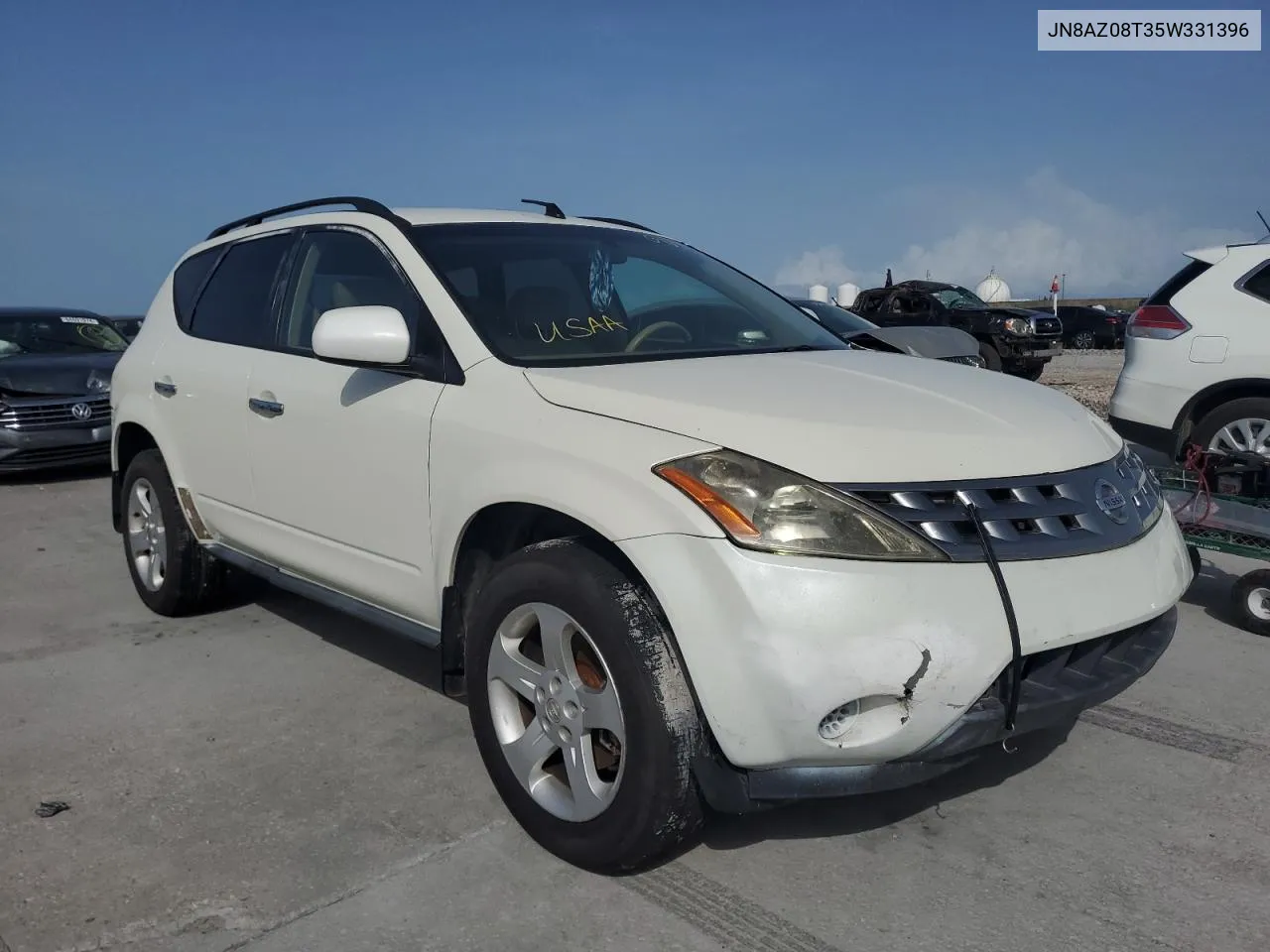 2005 Nissan Murano Sl VIN: JN8AZ08T35W331396 Lot: 73382124