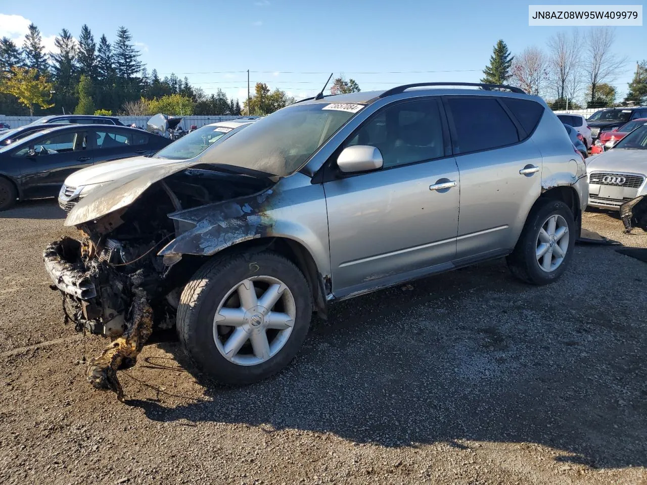 2005 Nissan Murano Sl VIN: JN8AZ08W95W409979 Lot: 73657084