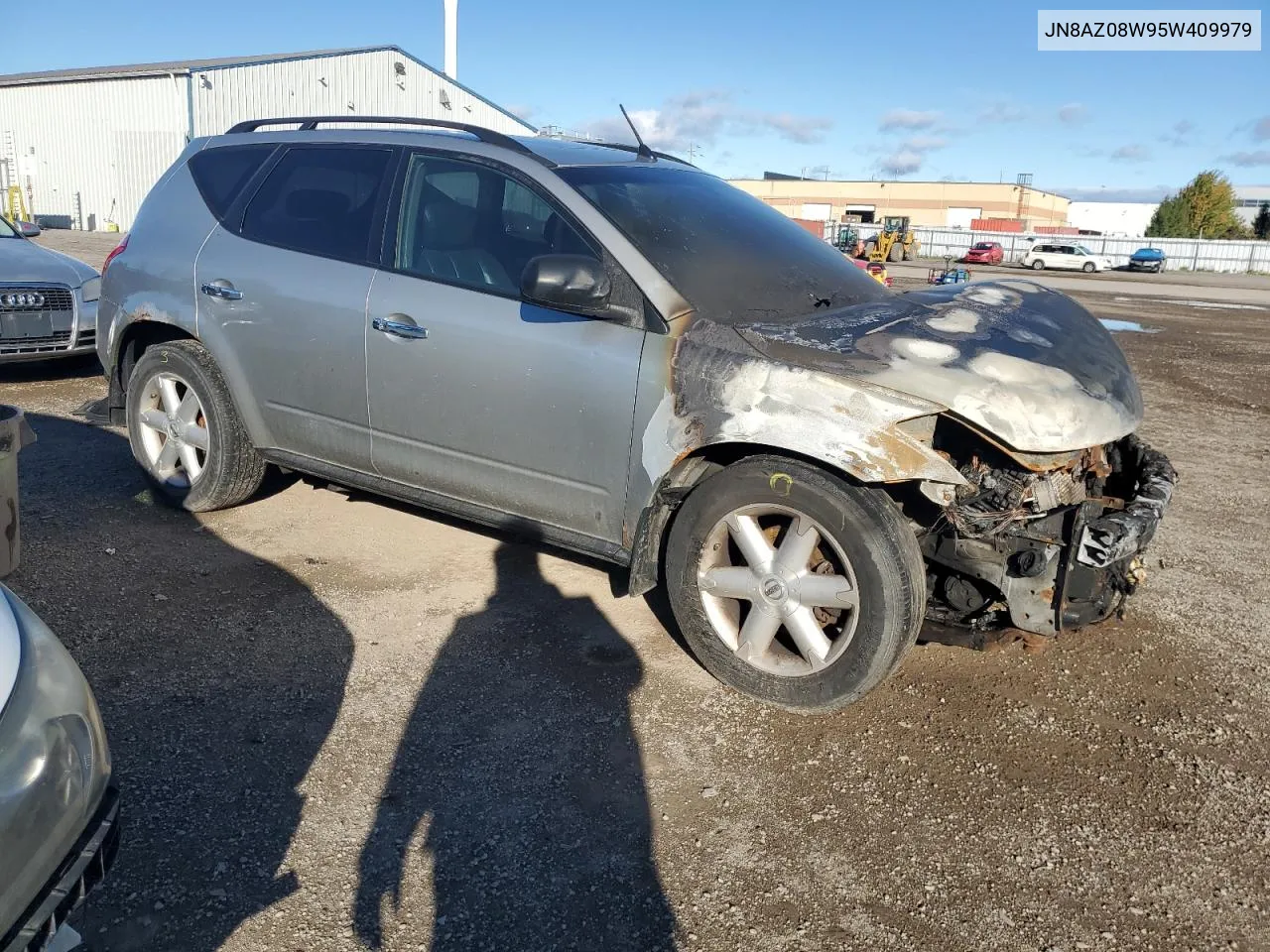 2005 Nissan Murano Sl VIN: JN8AZ08W95W409979 Lot: 73657084