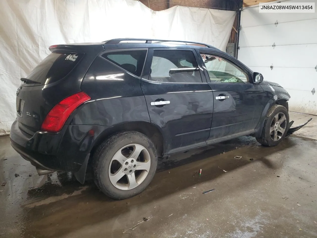 2005 Nissan Murano Sl VIN: JN8AZ08W45W413454 Lot: 73699004