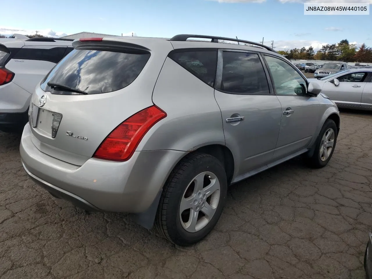 2005 Nissan Murano Sl VIN: JN8AZ08W45W440105 Lot: 74665174