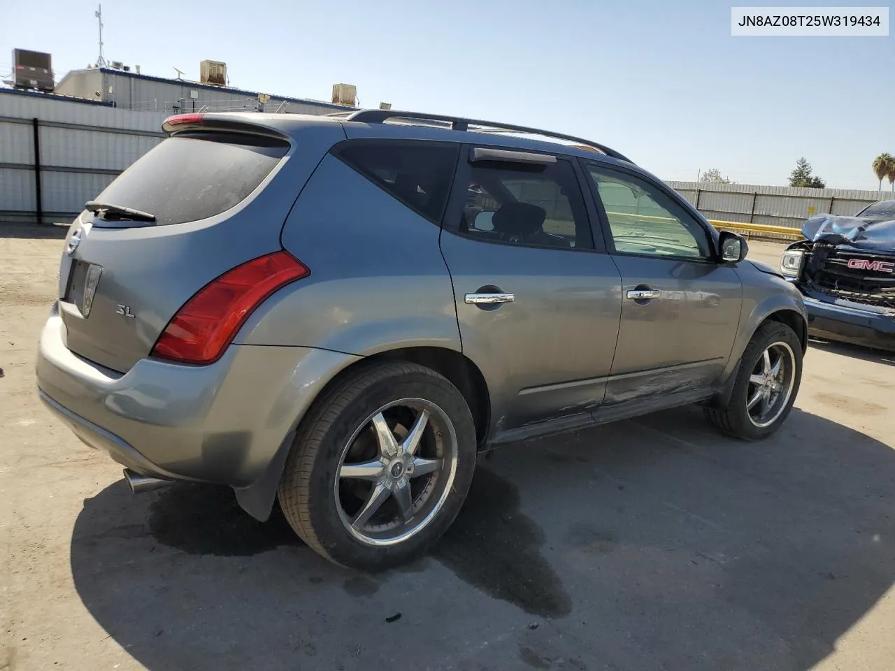 2005 Nissan Murano Sl VIN: JN8AZ08T25W319434 Lot: 75061724