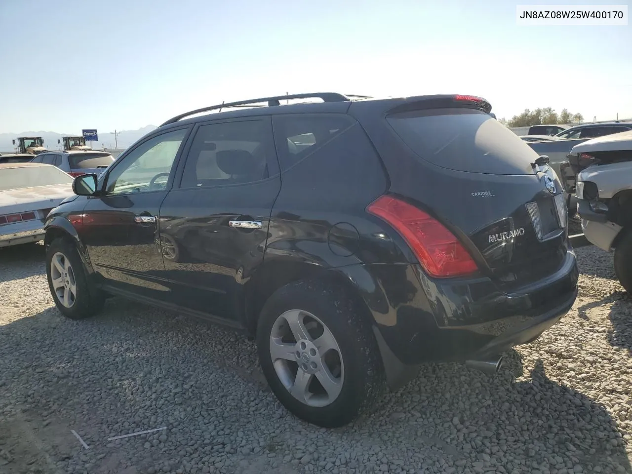 2005 Nissan Murano Sl VIN: JN8AZ08W25W400170 Lot: 75690084