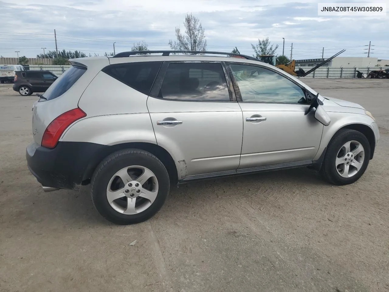 2005 Nissan Murano Sl VIN: JN8AZ08T45W305809 Lot: 76504354