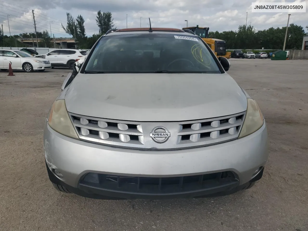 JN8AZ08T45W305809 2005 Nissan Murano Sl