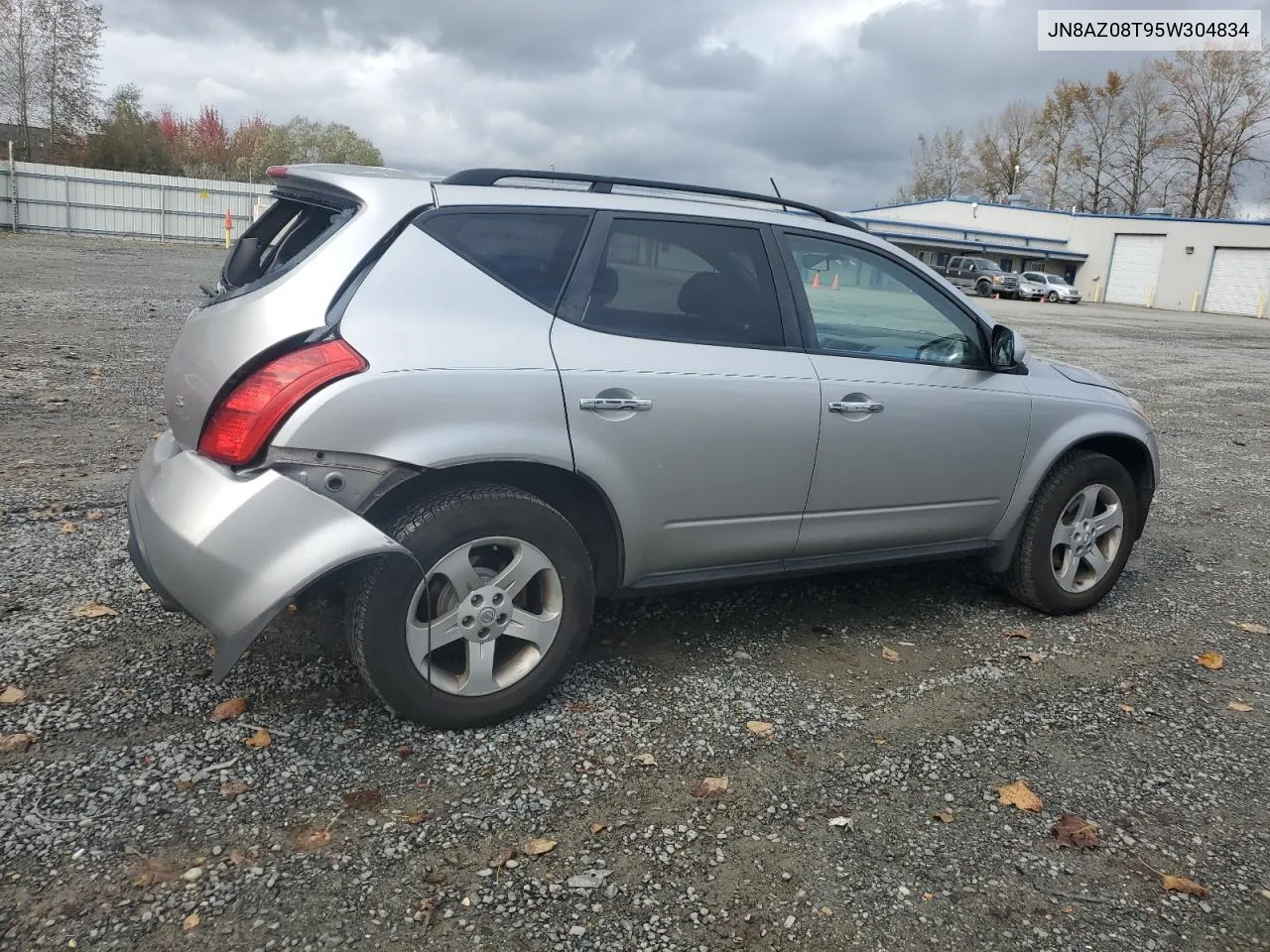 2005 Nissan Murano Sl VIN: JN8AZ08T95W304834 Lot: 77152364