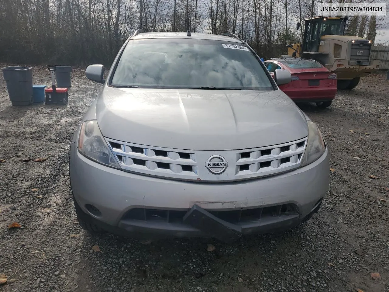 2005 Nissan Murano Sl VIN: JN8AZ08T95W304834 Lot: 77152364