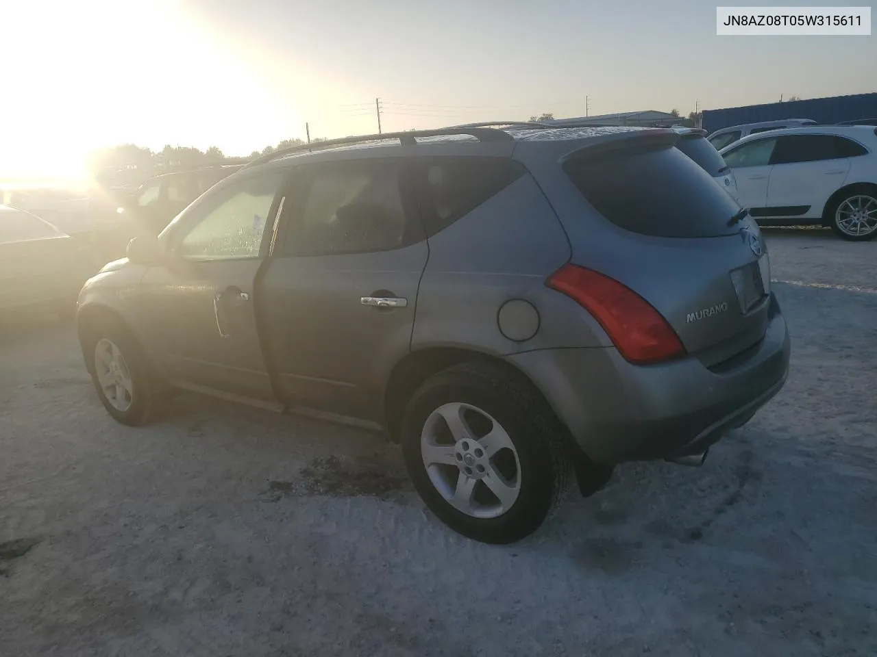 2005 Nissan Murano Sl VIN: JN8AZ08T05W315611 Lot: 77487264