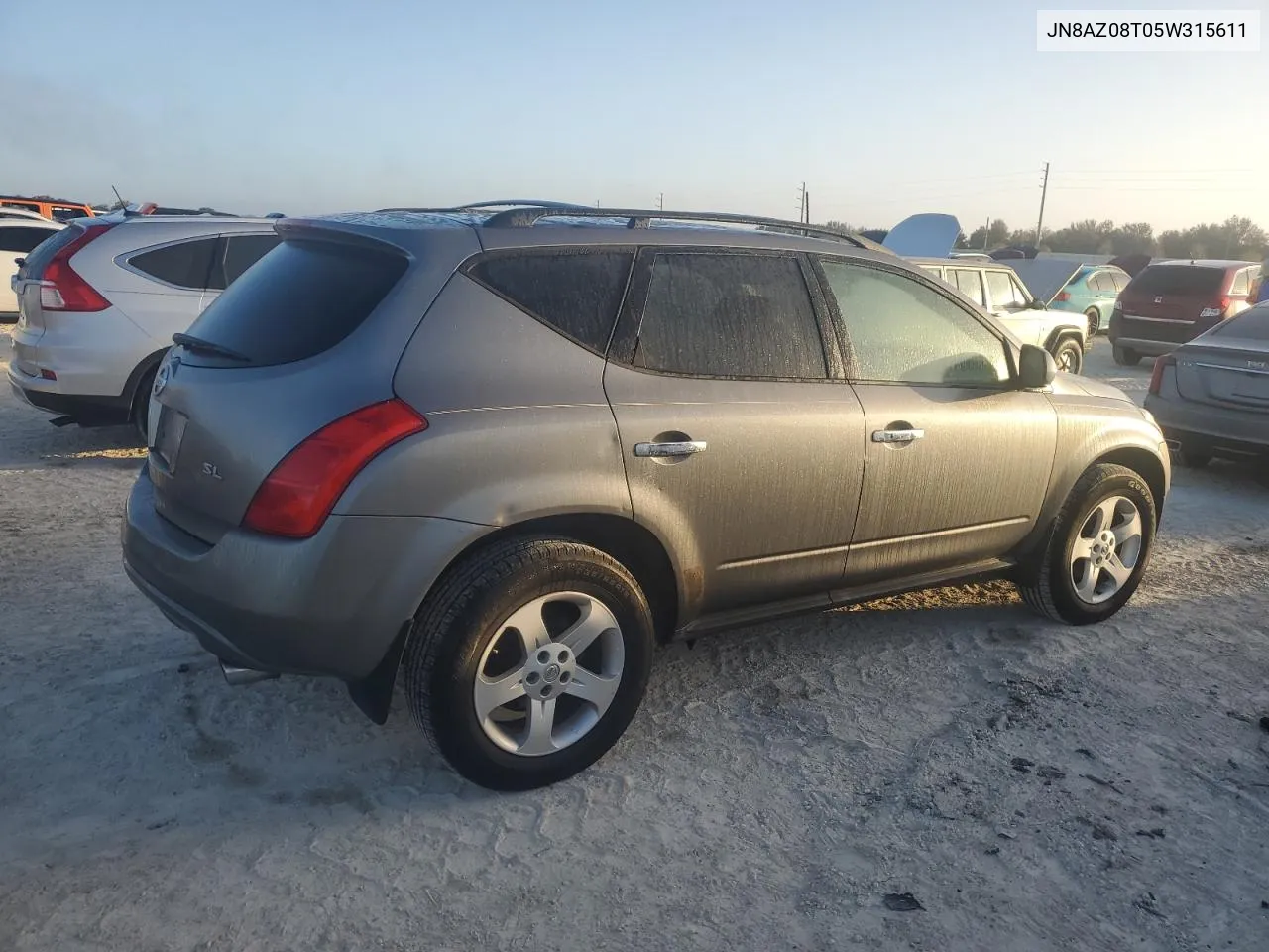 2005 Nissan Murano Sl VIN: JN8AZ08T05W315611 Lot: 77487264