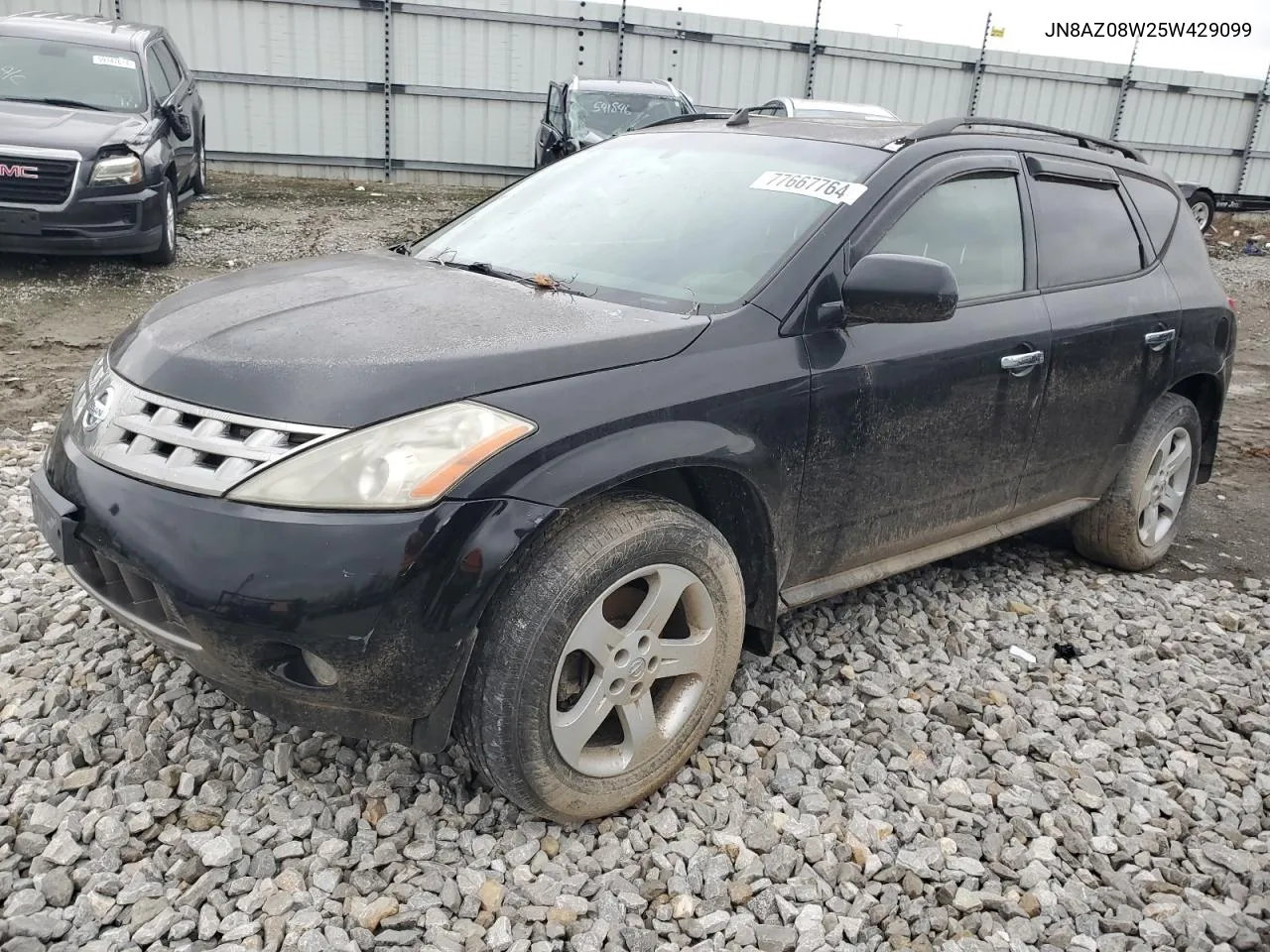 2005 Nissan Murano Sl VIN: JN8AZ08W25W429099 Lot: 77667764