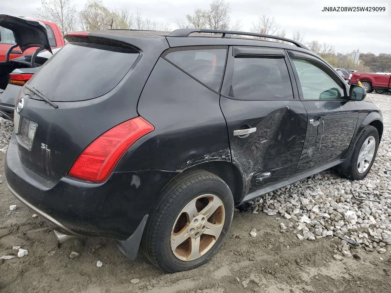 2005 Nissan Murano Sl VIN: JN8AZ08W25W429099 Lot: 77667764