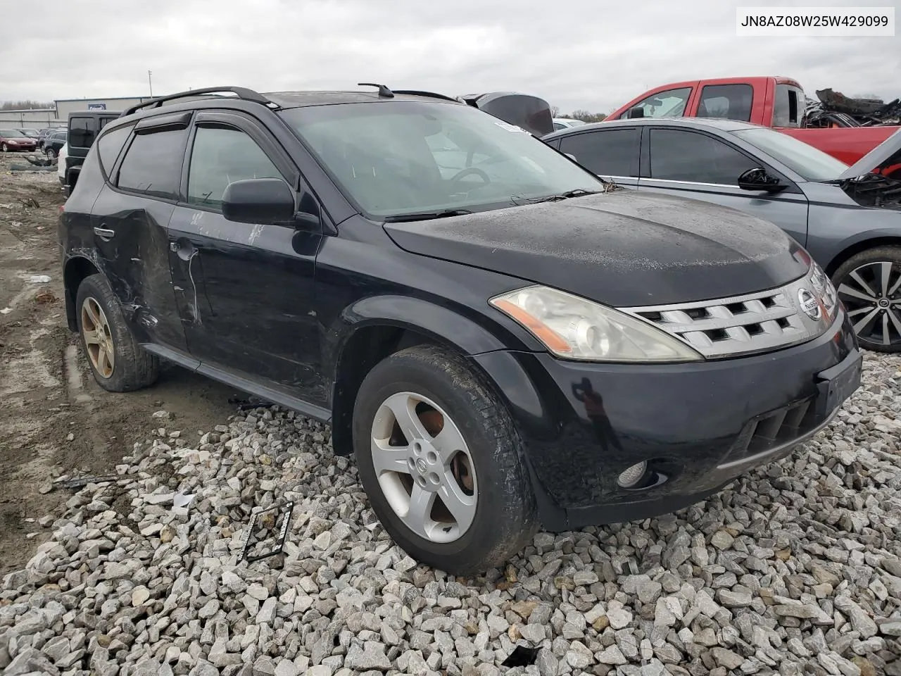 2005 Nissan Murano Sl VIN: JN8AZ08W25W429099 Lot: 77667764