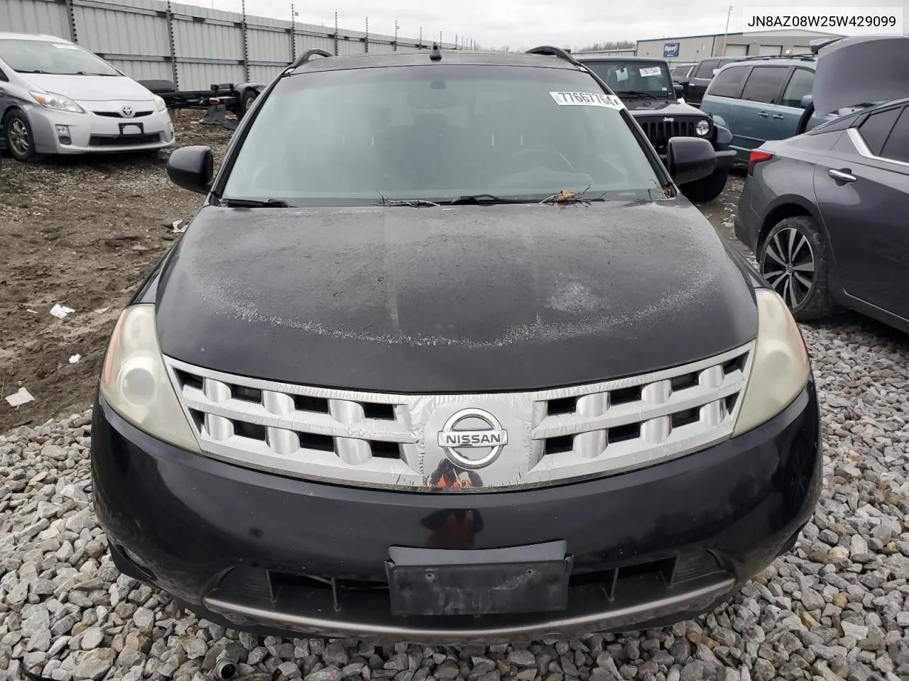 2005 Nissan Murano Sl VIN: JN8AZ08W25W429099 Lot: 77667764