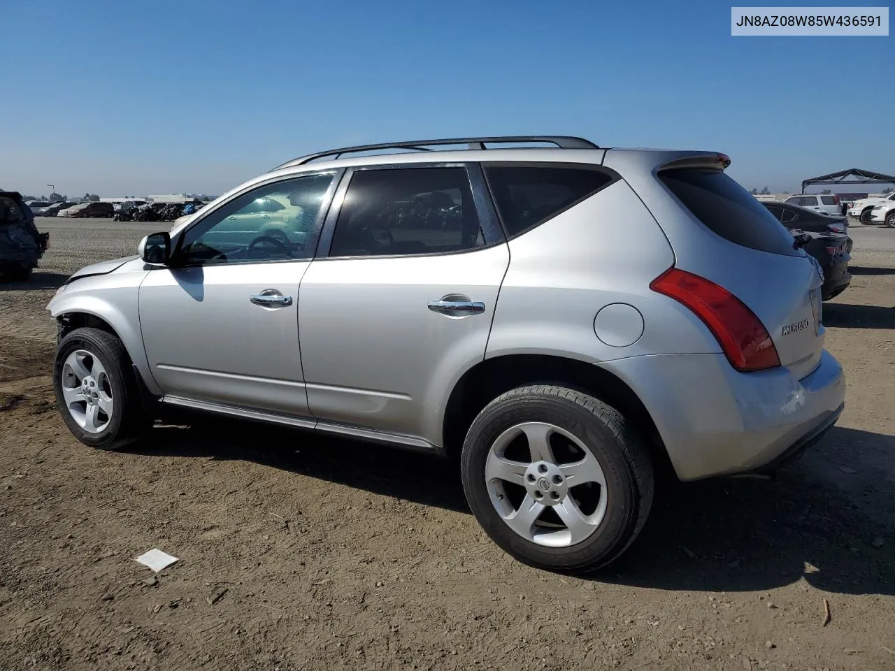 2005 Nissan Murano Sl VIN: JN8AZ08W85W436591 Lot: 77850694