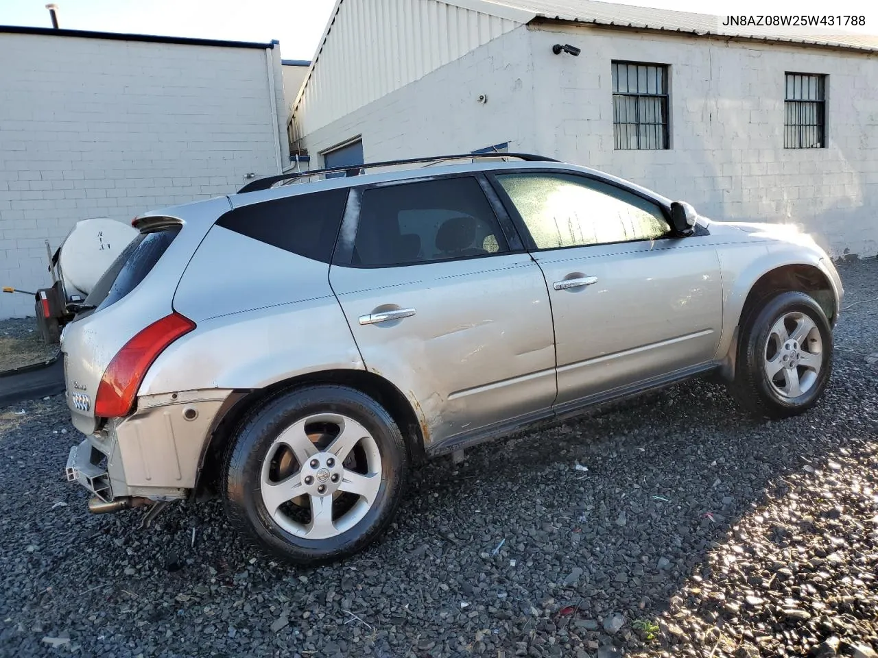 2005 Nissan Murano Sl VIN: JN8AZ08W25W431788 Lot: 80266084