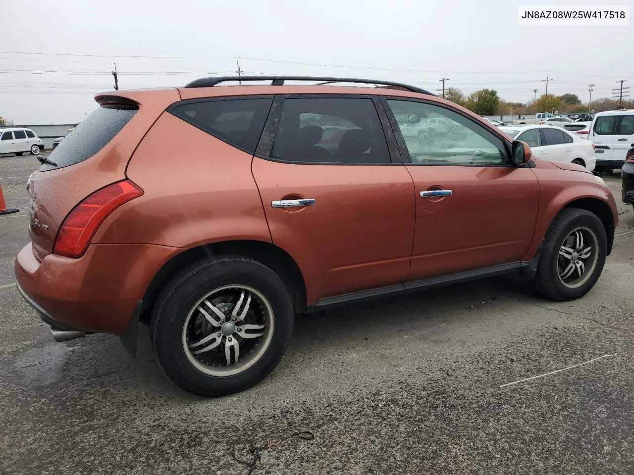 2005 Nissan Murano Sl VIN: JN8AZ08W25W417518 Lot: 80737524