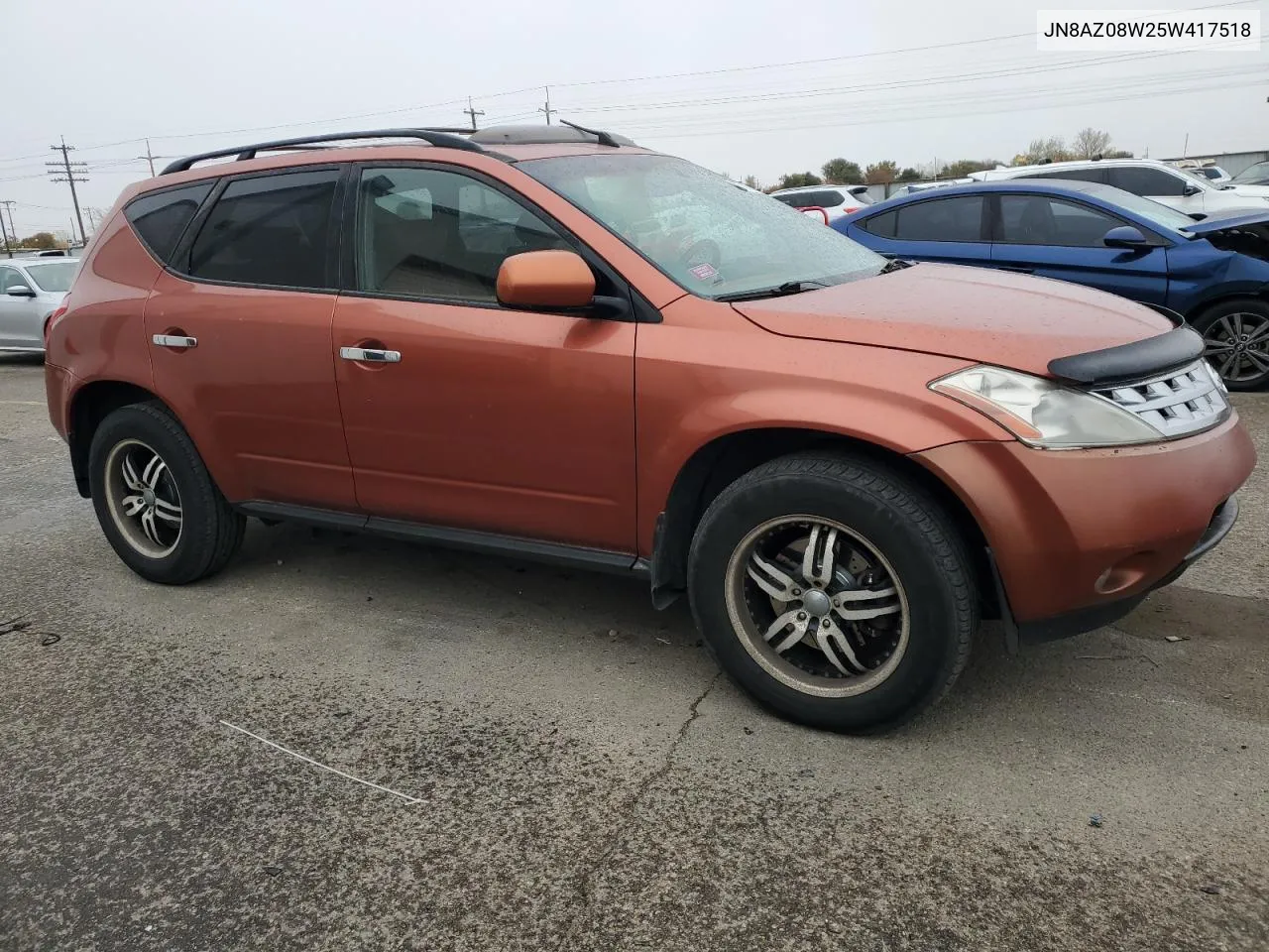 2005 Nissan Murano Sl VIN: JN8AZ08W25W417518 Lot: 80737524